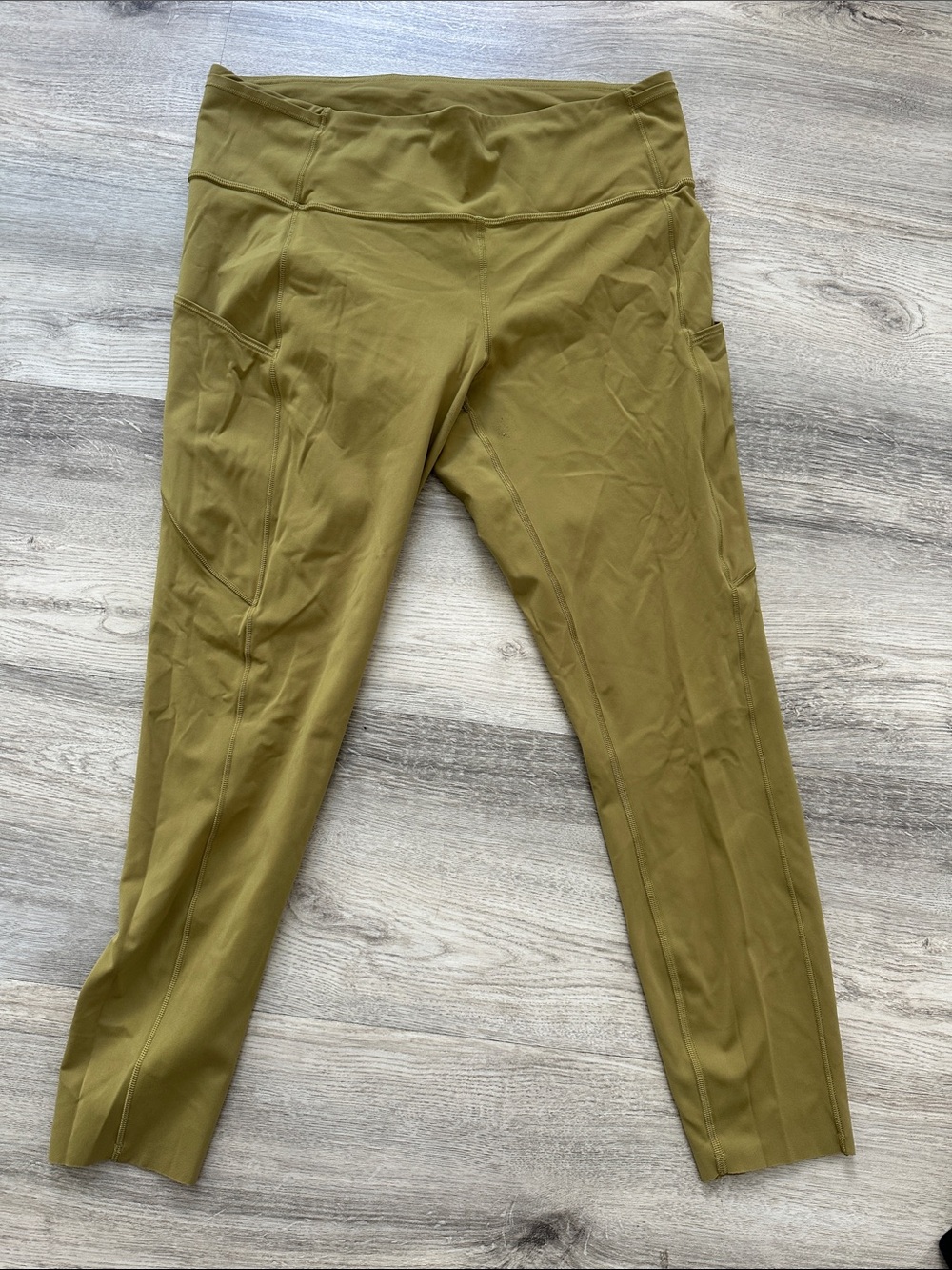 lululemon athletica Olive-Tan High-Rise Performance Leggings